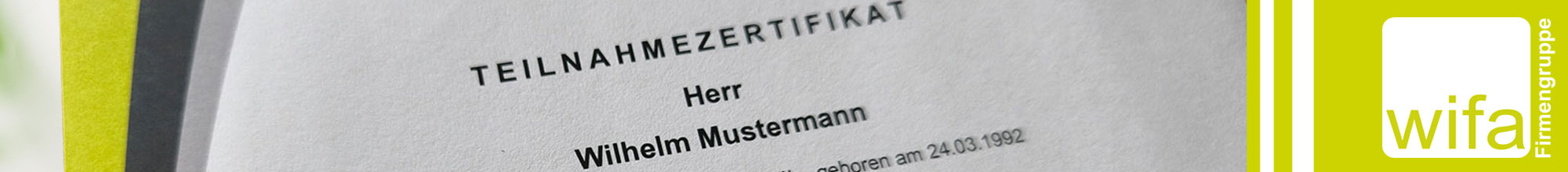 Bannerbild-Zertifikat